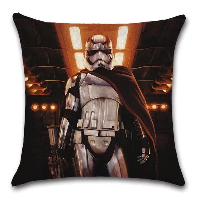 Unique Style Throw Pillow Cover Robot pattern Polyester Linen Cushion cover Decoration For Home House Party Chair Sofa Gift Cute Adorable Cartoon Robot Waving with Robotic Dog Friend Throw Pillow Cover Case Decorative Cushion For Couch Bed