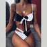 Solid Bikini Set Swimsuit Women Bikini Swimwear Female Halter Top Bathing Suit Swimming Wear Bikini High Cut Swimsuit High Waist Plus Size Summer Swimwear