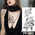 Waterproof Temporary Black Tattoo Sticker Peony Flower Snake Sketch Luxury Big Tattoo For Womens - STEVVEX Beauty - 103, Arm Tattoo, Beauty, Big Tattoo, Black Tattoos, Body Tattoo, Extra Large Tattoo, Fashion Tattoo, Flower Tattoo, Girls Tattoo, Large Black Tattoo, Leg Tattoo, Lotus Tattoo, Luxury Tattoo, Modern Tatoos, Sketch Tattoo, Stylish Tattoo, Tattoo, Waterproof Tattoo, Women Tattoo, Womens Tattoo - Stevvex.com