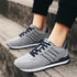 Blue Mens Casual Shoes Comfortable Sneakers Artificial Leather Male Spring Flats Trainers Outdoor Mens Casual Sports High Quality Sneaker Sport Walking Fashion Sneakers