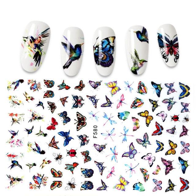 The New 3D Nail Sticker Cool English Letter stickers for nail  Foil Love Heart Design Nails Accessories Fashion Manicure Sticker Stickers Girls Manicure Decoration Nail Art Supplies 3D Self-Adhesive Nail Decals Designer Nail Stickers for Acrylic Nails