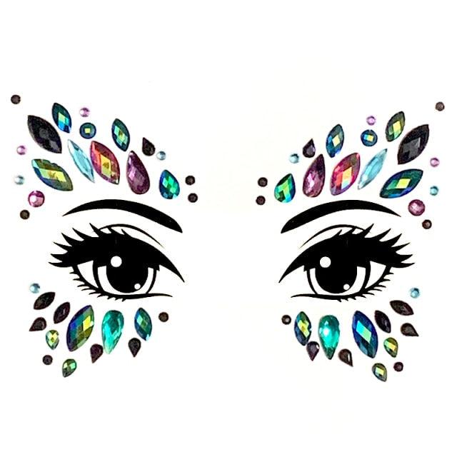 23 Sets Glitter Face Jewels Sticker Temporary Party Face Makeup Tattoo Face Gems Glitter Face Jewels Crystal Stickers For Womens - STEVVEX Beauty - 103, Arm Tattoo, Beauty, Crystal Tattoo, Face Tattoo, Fashion Tattoo, Girls Tattoo, Jewels Tattoo, Luxury Tattoo, Party Tattoo, Waterproof Tattoo, Wedding Tattoo, Women Tattoo, Womens Tattoo - Stevvex.com