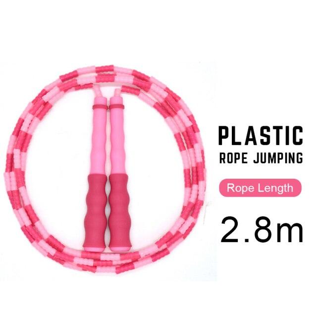 Adult Children Jump Skipping Rope With Non Slip Jumping Rope Sport Jump Rope Large Rubber Exercise Workout For Home Gym Flooring Non-Slip Oval Design Equipment For Workout Excercise And Fitness