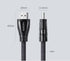 Black HDMI Cable 2.1 8K60Hz 4K120Hz HDMI Splitter HDR10 48Gbps Ultra High Speed 4K 120Hz Braided HDMI Cable Dynamic HDR Vision HDR 10 Compatible With UHD TV Gaming Console