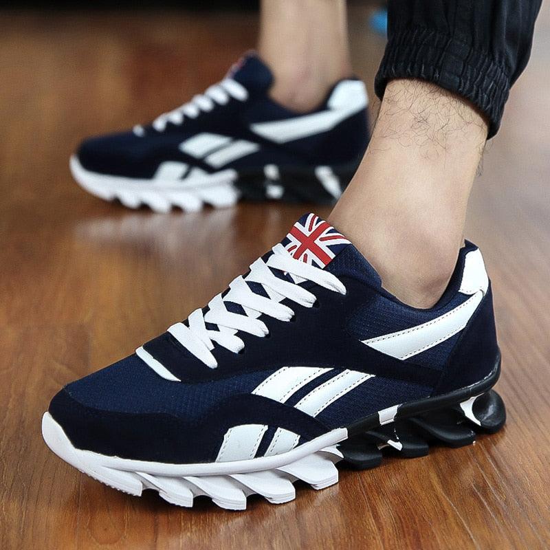 Fashion Mens Running Light Breathable Shoes New Style Mens Sneakers Light Weight Running Elegant Soft Sneakers Comfortable Athletic Running Sneakers