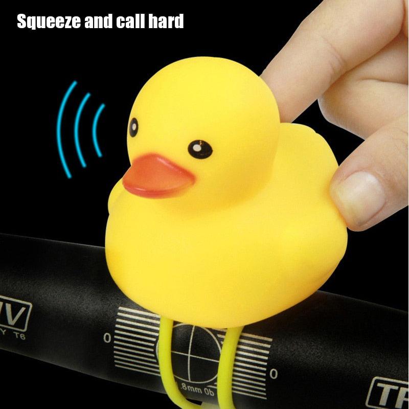 Yellow Small Bike Duck Bicycle Bell Luminous Normal Duck Ducky Bicycle Airscrew Helmet Wind Motor Riding Cycling Lights Horn Rubber Duck Helmet Bike Horn Bell Car Decoration Bicycle Horn