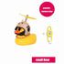 Yellow Small Bike Duck Bicycle Bell Luminous Normal Duck Ducky Bicycle Airscrew Helmet Wind Motor Riding Cycling Lights Horn Rubber Duck Helmet Bike Horn Bell Car Decoration Bicycle Horn