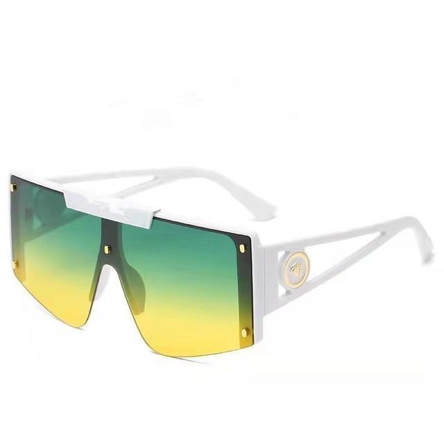 Polarized Lens Wear Over Prescription Glasses Fit Over Regular Glasses with 100% UV Protection Classic Male & Ladies Fashionable Big Size Sunglasses With Protection Against Wind & Sand Connected Sunglasses For Men & Women