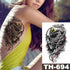 Luxury Big Waterproof Temporary Sticker Tattoo Large Flowers And Animals Body Tattos For Womens - STEVVEX Beauty - 103, 3D Tattoo, Animal Tattoo, Arm Tattoo, Beauty, Big Flowers Tattoo, Big Tattoo, Black Tattoos, Body Tattoo, Butterfly Tattoo, Colorful Tattoo, Fashion Tattoo, Girls Tattoo, Leg Tattoo, Luxury Tattoo, Modern Tatoos, Stylish Tattoo, Tattoo, Waterproof Tattoo, Wolf Tattoo, Women Tattoo, Womens Tattoo - Stevvex.com