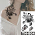 Luxury Big Waterproof Temporary Sticker Tattoo Large Flowers And Animals Body Tattos For Womens - STEVVEX Beauty - 103, 3D Tattoo, Animal Tattoo, Arm Tattoo, Beauty, Big Flowers Tattoo, Big Tattoo, Black Tattoos, Body Tattoo, Butterfly Tattoo, Colorful Tattoo, Fashion Tattoo, Girls Tattoo, Leg Tattoo, Luxury Tattoo, Modern Tatoos, Stylish Tattoo, Tattoo, Waterproof Tattoo, Wolf Tattoo, Women Tattoo, Womens Tattoo - Stevvex.com