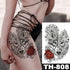 Luxury Big Waterproof Temporary Sticker Tattoo Large Flowers And Animals Body Tattos For Womens - STEVVEX Beauty - 103, 3D Tattoo, Animal Tattoo, Arm Tattoo, Beauty, Big Flowers Tattoo, Big Tattoo, Black Tattoos, Body Tattoo, Butterfly Tattoo, Colorful Tattoo, Fashion Tattoo, Girls Tattoo, Leg Tattoo, Luxury Tattoo, Modern Tatoos, Stylish Tattoo, Tattoo, Waterproof Tattoo, Wolf Tattoo, Women Tattoo, Womens Tattoo - Stevvex.com