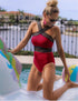 Luxury Women Black Swimsuits Women High Neck One Piece Swimsuits For Women Mesh Bathing Suits Open Back Swimwear One Piece Swimwear For Lady High Neck Bandage Cross Back Swimming Suit Female Holiday Beachwear