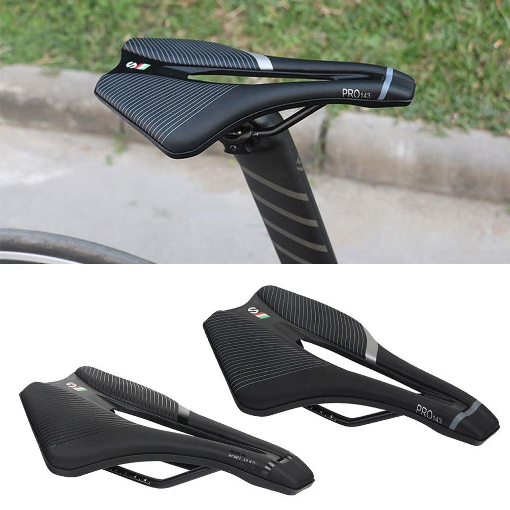 Bicycle Soft Thick Saddle Mountain Road Bike Wide Seat Cushion Road Bike Carbon Saddle Comfort Bike Saddle Ergonomic Waterproof Bicycle Seat For Road Bike Mountain Bike Seats