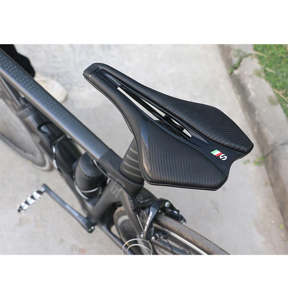 Bicycle Soft Thick Saddle Mountain Road Bike Wide Seat Cushion Road Bike Carbon Saddle Comfort Bike Saddle Ergonomic Waterproof Bicycle Seat For Road Bike Mountain Bike Seats