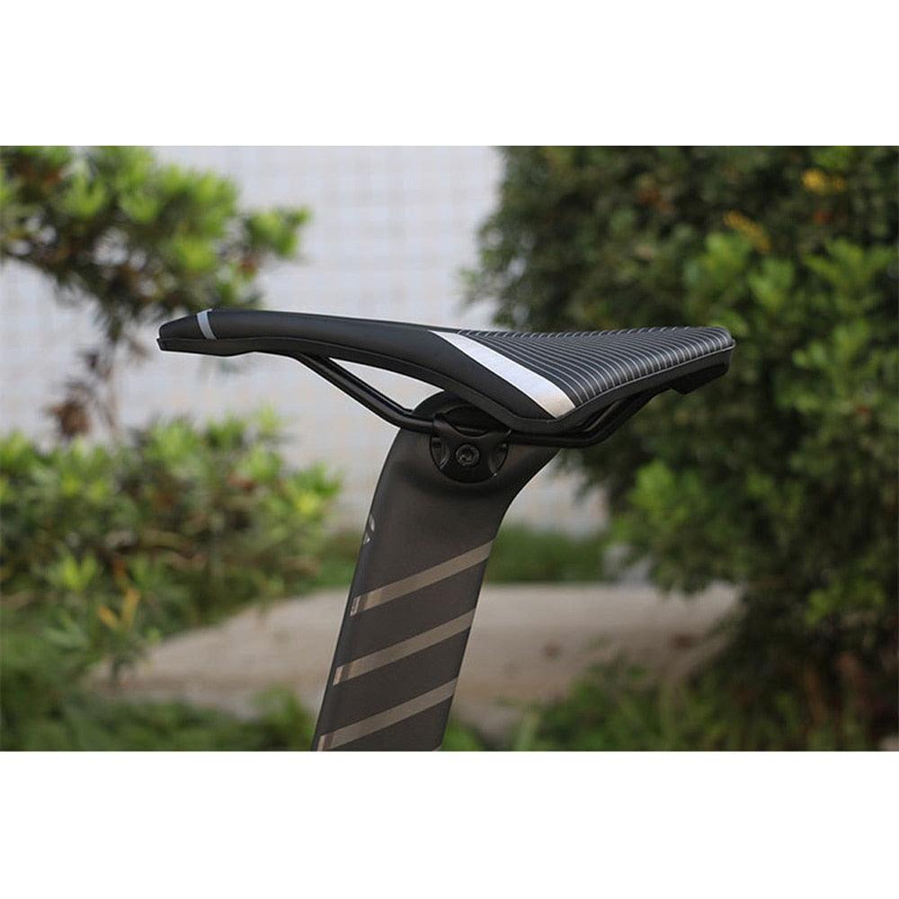 Bicycle Soft Thick Saddle Mountain Road Bike Wide Seat Cushion Road Bike Carbon Saddle Comfort Bike Saddle Ergonomic Waterproof Bicycle Seat For Road Bike Mountain Bike Seats