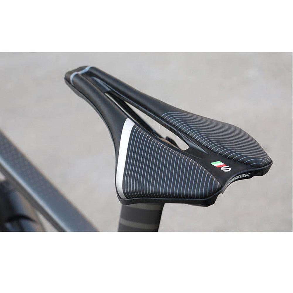 Bicycle Soft Thick Saddle Mountain Road Bike Wide Seat Cushion Road Bike Carbon Saddle Comfort Bike Saddle Ergonomic Waterproof Bicycle Seat For Road Bike Mountain Bike Seats