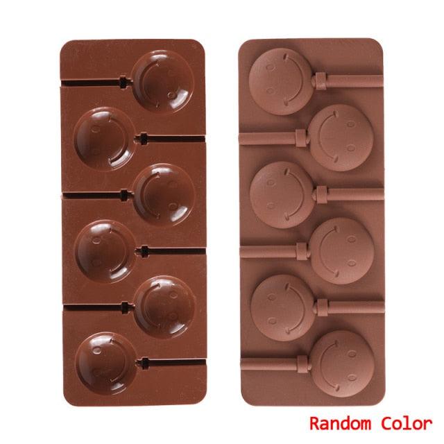 Silicone Lollipop Molds Chocolate And Candy Molds Cake Mold Variety Shapes Cake Pastry Decorating Form Silicone Bakeware Silicone Lollipop Mold Shape Of Swirl Heart Bunny Star Butterfly Little Bear Flower Sucker Molds Chocolate Hard Candy Molds