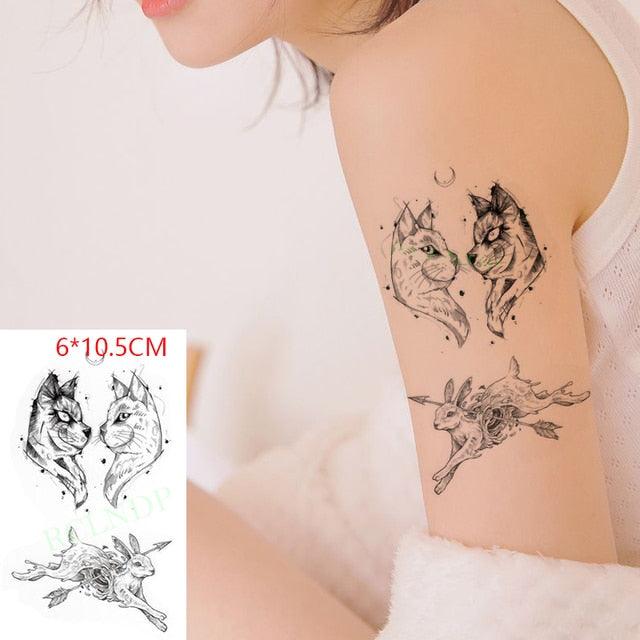 Elegant Black Waterproof Temporary Tattoo Stickers Moon Hill Modern Body Art Stickers Hand Foot High Quality For Womens - STEVVEX Beauty - 103, 3D Tattoo, Animal Tattoo, Arm Tattoo, Back Tattoo, Beauty, Black Tattoos, Body Tattoo, Fashion Tattoo, Flower Tattoo, Girls Tattoo, Men Tattoo, Mens Tattoo, Modern Tattoo, Party Tattoo, Realistic Tattoo, Stylish Tattoo, Tattoo, Waterproof Tattoo, Wolf Tattoo, Women Tattoo, Womens Tattoo - Stevvex.com