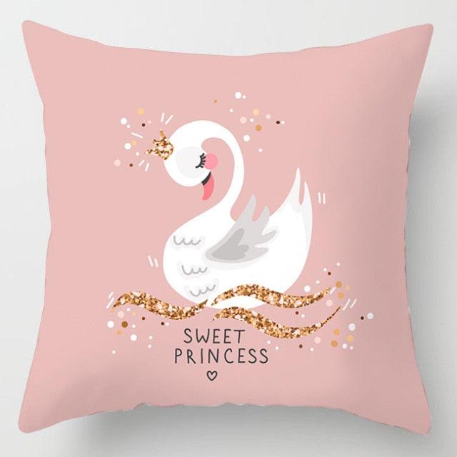 Pink Feather Pillowcase Decorative Sofa Cushion Case Bed Pillow Cover Soft Decorative Square Throw Pillow Cover Cushion Covers Pillow Case Home Decor Decorations for Sofa Couch Bed Chair Home Decor Car Cushion Cover Cute Pillow Case 45X45CM