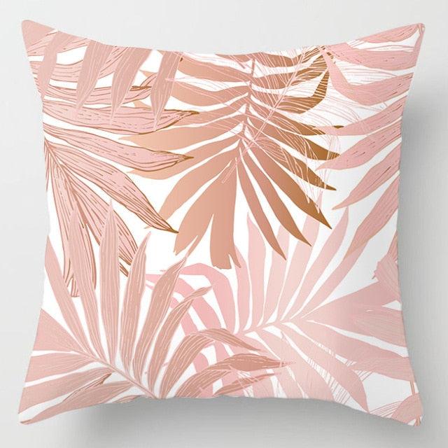 Pink Feather Pillowcase Decorative Sofa Cushion Case Bed Pillow Cover Soft Decorative Square Throw Pillow Cover Cushion Covers Pillow Case Home Decor Decorations for Sofa Couch Bed Chair Home Decor Car Cushion Cover Cute Pillow Case 45X45CM