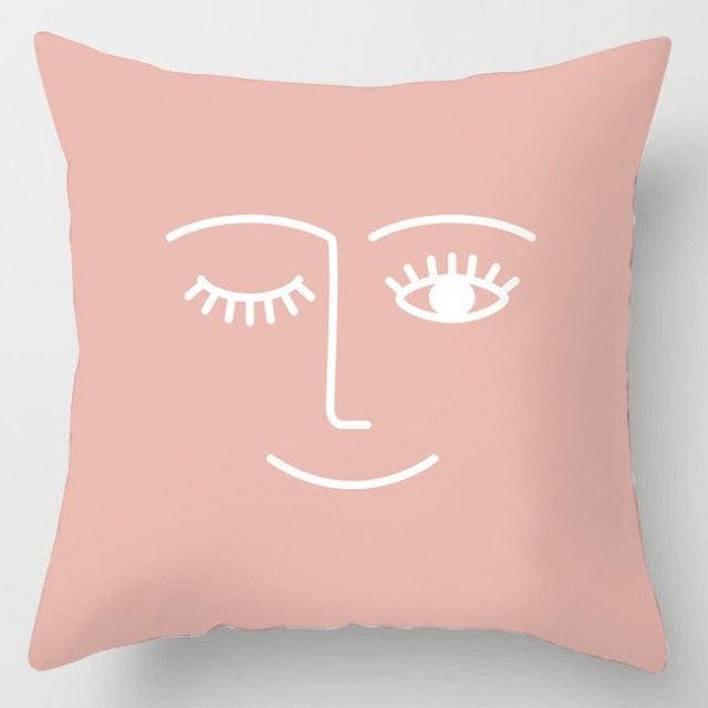 Pink Feather Pillowcase Decorative Sofa Cushion Case Bed Pillow Cover Soft Decorative Square Throw Pillow Cover Cushion Covers Pillow Case Home Decor Decorations for Sofa Couch Bed Chair Home Decor Car Cushion Cover Cute Pillow Case 45X45CM