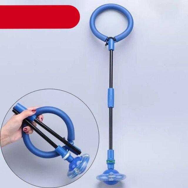 LED Flash Wheel Jumping Ball Single Foot Skipping Rope Adults Children Exercise Fitness Entertainment Toy Glowing Sport Balls Foldable Ankle Skip Ball Flash Jump Colorful Sports Swing Ball Fitness Jump Rope Fat Burning Game For Adults And Children