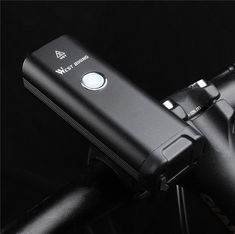 Front Bicycle Light USB Rechargeable LED Bike Light Waterproof Cycling Headlight Climbing Safety Flashlight Lamps Bike Light Super Bright Bicycle Light Easy To Install Fits All Bikes Headlights With Modes