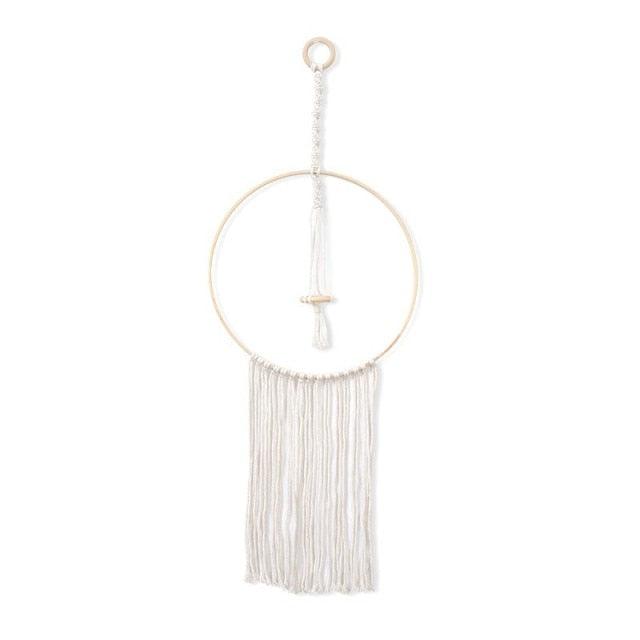 Handmade Wall Art Home Wall Decor Woven Hanging Tapestry Tassel Wind Chimes Wall Hanging Ornaments  Hand Macrame Wall  For Wall Wedding Living Room Gallery Patio Apartment Yard Decor