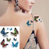 Elegant Waterproof Temporary Butterfly Sticker Tattoo Fake Halloween Party Tattoo For Woman Girls - STEVVEX Beauty - 103, 3D Tattoo, Animal Tattoo, Arm Tattoo, Back Tattoo, Beauty, Bird Tattoo, Black Tattoos, Body Tattoo, Boys Tattoo, Butterfly Tattoo, Children Tattoo, Colorful Tattoo, Different Tattoo, Fashion Tattoo, Flower Tattoo, Girls Tattoo, Leg Tattoo, Luxury Tattoo, Red Flower Tattoo, Stylish Tattoo, Tattoo, Waterproof Tattoo, Women Tattoo, Womens Tattoo - Stevvex.com