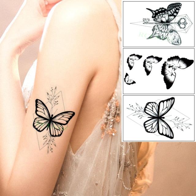 Elegant Waterproof Temporary Butterfly Sticker Tattoo Fake Halloween Party Tattoo For Woman Girls - STEVVEX Beauty - 103, 3D Tattoo, Animal Tattoo, Arm Tattoo, Back Tattoo, Beauty, Bird Tattoo, Black Tattoos, Body Tattoo, Boys Tattoo, Butterfly Tattoo, Children Tattoo, Colorful Tattoo, Different Tattoo, Fashion Tattoo, Flower Tattoo, Girls Tattoo, Leg Tattoo, Luxury Tattoo, Red Flower Tattoo, Stylish Tattoo, Tattoo, Waterproof Tattoo, Women Tattoo, Womens Tattoo - Stevvex.com