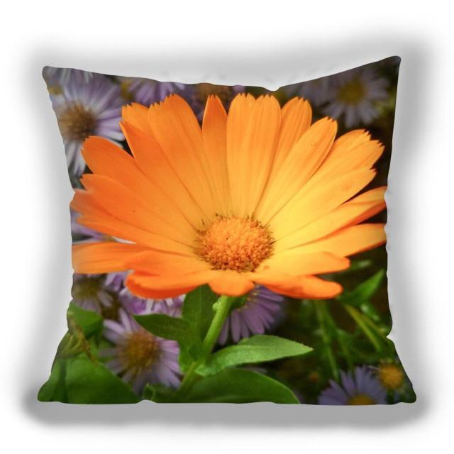 Bright Red Flower Cushion Cover Home Fashion Decoration Red Orange Pink Poppy Flowers Decorative Throw Pillow Cover Case Cushion Home Living Room Pillow Case Super Soft Short Plush Cushion Cover 45x45CM