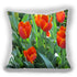 Bright Red Flower Cushion Cover Home Fashion Decoration Red Orange Pink Poppy Flowers Decorative Throw Pillow Cover Case Cushion Home Living Room Pillow Case Super Soft Short Plush Cushion Cover 45x45CM