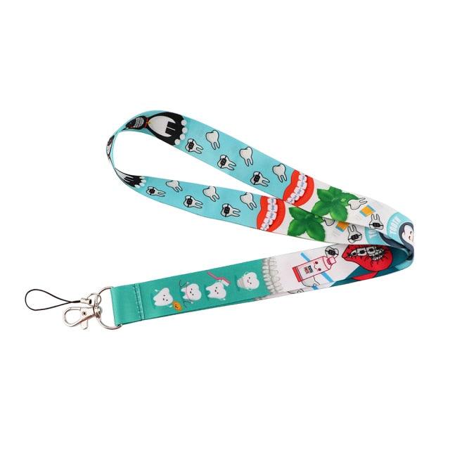 New Doctor Nurse Neck Strap Keychain Holder ID Card Pass Hang Rope Lanyard Key Chain ID Badge Holder Medical Student Gift