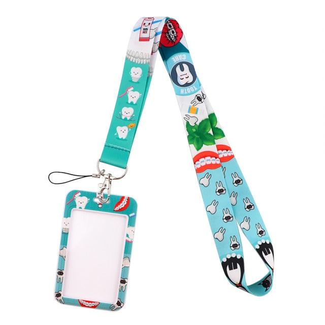 New Doctor Nurse Neck Strap Keychain Holder ID Card Pass Hang Rope Lanyard Key Chain ID Badge Holder Medical Student Gift