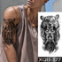 Elegant Black Waterproof Temporary Tattoo Sticker Lion Tiger Bear Flash Tattoos Leopard Wolf Colorful Big Tattoo Stickers For Mens Womens - STEVVEX Beauty - 103, 3D Tattoo, Animal Tattoo, Arm Tattoo, Back Tattoo, Beauty, Big Tattoo, Black Tattoos, Body Tattoo, Fashion Tattoo, Large Tattoo, Leg Tattoo, Lion Tattoo, Luxury Tattoo, Men Tattoo, Mens Tattoo, Realistic Tattoo, Tattoo, Tiger Tattoo, Waterproof Tattoo, Wolf Tattoo, Women Tattoo - Stevvex.com