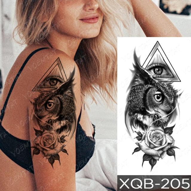 Elegant Black Waterproof Temporary Tattoo Sticker Lion Tiger Bear Flash Tattoos Leopard Wolf Colorful Big Tattoo Stickers For Mens Womens - STEVVEX Beauty - 103, 3D Tattoo, Animal Tattoo, Arm Tattoo, Back Tattoo, Beauty, Big Tattoo, Black Tattoos, Body Tattoo, Fashion Tattoo, Large Tattoo, Leg Tattoo, Lion Tattoo, Luxury Tattoo, Men Tattoo, Mens Tattoo, Realistic Tattoo, Tattoo, Tiger Tattoo, Waterproof Tattoo, Wolf Tattoo, Women Tattoo - Stevvex.com