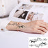 Elegant Waterproof Tattoo Sticker Sun Moon Fake Tatto Fashion Moon Temporary Fun Sun Wave Magic Tatoos For Womens Mens