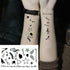 Elegant Waterproof Tattoo Sticker Sun Moon Fake Tatto Fashion Moon Temporary Fun Sun Wave Magic Tatoos For Womens Mens