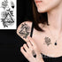 Elegant Waterproof Tattoo Sticker Sun Moon Fake Tatto Fashion Moon Temporary Fun Sun Wave Magic Tatoos For Womens Mens