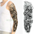 Extra Large Full Arm Leg Body Hand Waterproof Fake Tattoo Stickers Temporary Realistic Black Modern Mens Tattoo - STEVVEX Beauty - 103, 3D Tattoo, Arm Tattoo, Back Tattoo, Big Tattoo, Black Tattoos, Body Tattoo, Fashion Tattoo, Large Black Tattoo, Large Tattoo, Leg Tattoo, Lion Tattoo, Luxury Tattoo, Men Tattoo, Mens Tattoo, Modern Tattoo, Spider Tattoo, Stylish Tattoo, Tattoo, Waterproof Tattoo - Stevvex.com