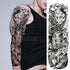 Extra Large Full Arm Leg Body Hand Waterproof Fake Tattoo Stickers Temporary Realistic Black Modern Mens Tattoo - STEVVEX Beauty - 103, 3D Tattoo, Arm Tattoo, Back Tattoo, Big Tattoo, Black Tattoos, Body Tattoo, Fashion Tattoo, Large Black Tattoo, Large Tattoo, Leg Tattoo, Lion Tattoo, Luxury Tattoo, Men Tattoo, Mens Tattoo, Modern Tattoo, Spider Tattoo, Stylish Tattoo, Tattoo, Waterproof Tattoo - Stevvex.com