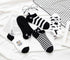 Black And White Embroidery Female Tide Socks Shallow Mouth Summer Cartoon Cow Cute Fashion Boat Socks Unisex Men And Women Cotton Ankle Socks