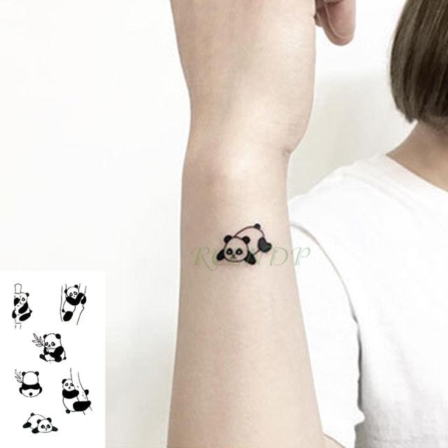 Elegant Waterproof Temporary Tattoo Sticker Cat Fox Flash Tatoo Neck Hand Modern Tattoo Stickers Butterflies Cats For Womens