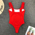 Luxury Black Female Swimsuit Vintage One Piece Ruffled Push Up Tummy Control Swimwear Halter One Piece Slimming Retro Swimsuit Women's Plus Size Push Up Bathing Suit Solid Red Swimwear Women Padded Bathing Suits