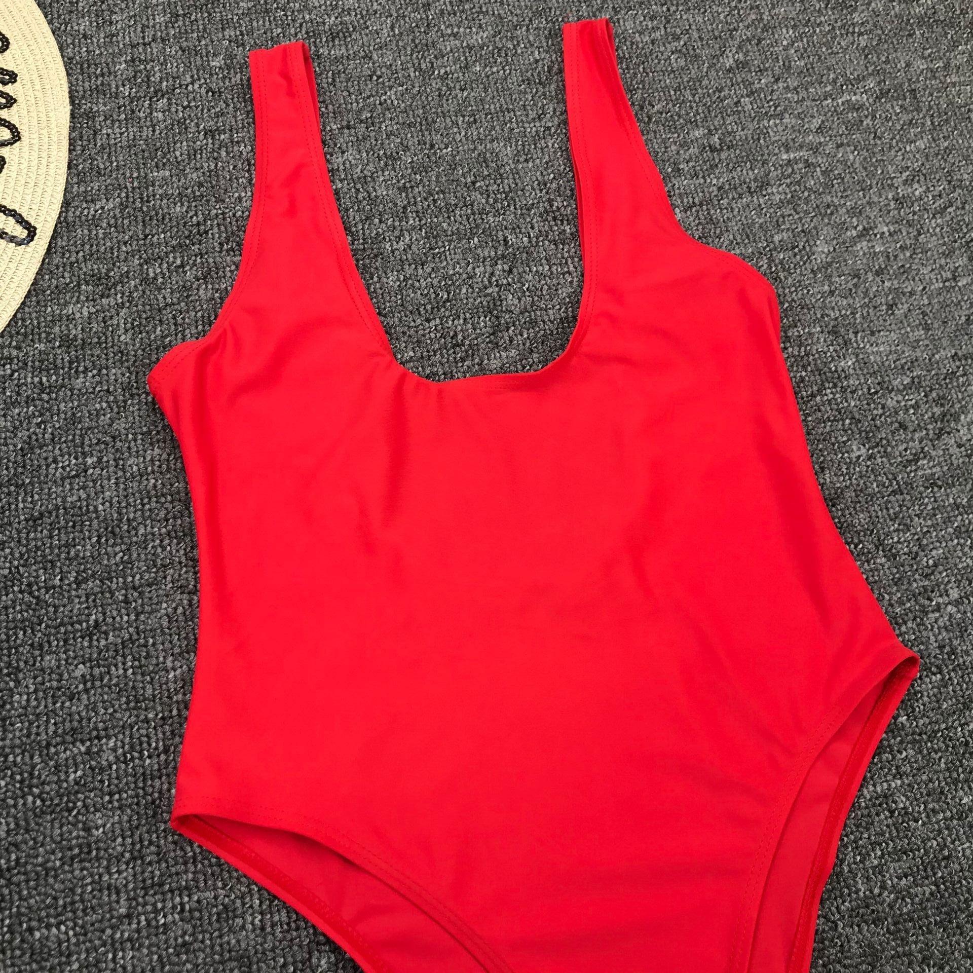 Luxury Black Female Swimsuit Vintage One Piece Ruffled Push Up Tummy Control Swimwear Halter One Piece Slimming Retro Swimsuit Women's Plus Size Push Up Bathing Suit Solid Red Swimwear Women Padded Bathing Suits