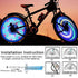 Bicycle Spoke Light Motorcycle Bike Tire Wheel Lights Flash Spoke Light Lamp Outdoor Cycling LED Bicycle Spoke Tire Light With 32 LED Changes Patterns Bicycle Rim Lights