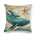 Pillowcase Sofa Cushion Cover Decoration Linen Pillow Case Higher Quality Marine Sea Life Pillow Covers Cases Super Soft Square Cushion Decorative Pillow Pattern Sofa Pillow Cover Couch Pillow 45x45CM