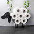 Sheep Decorative Toilet Paper Holder Bathroom Hardware Tissue Storage Toilet Roll Holder Bathroom Accessories Iron Paper Storage Sheep Toilet Paper Roll Holder  Metal Wall Mounted  Free Standing Bathroom Tissue Storage