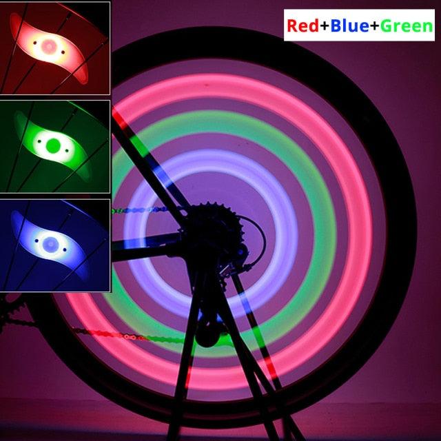 Waterproof Bicycle Spoke Light 3 Lighting Mode LED Bike Wheel Warning Light Colorful LED Bike Wheel Light Waterproof Easy Install Bicycles Wheel Spoke LED Lights With 3 Modes For Bicycle Present For Kids Teens Boys Girls Men Women