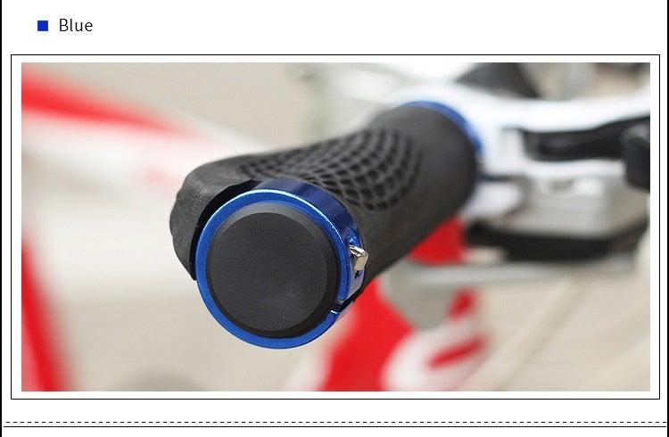 Bicycle Handlebar Cover Bike Grips Bicycle Mountain Grips Aluminum Anti-Slip Handle Bike Double Aluminum Clamp Lock On Grips For Mountain Bike Handle Bar Ends Bike Grips Comfort Ergo Handlebar Grip Designed For Cycling